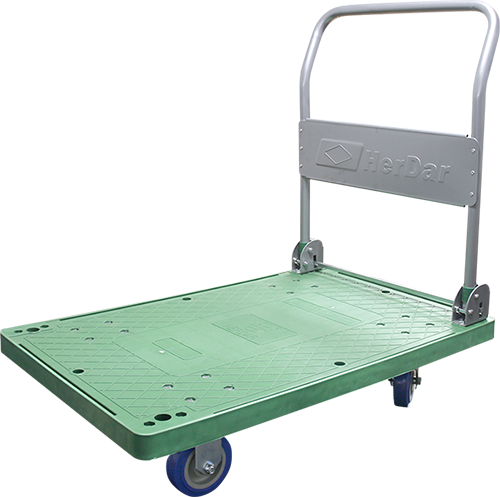 Quiet hand trolley